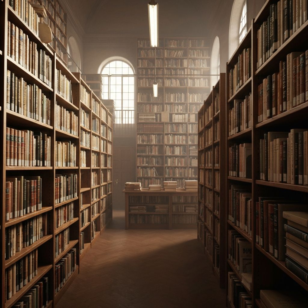 Academic library and research materials